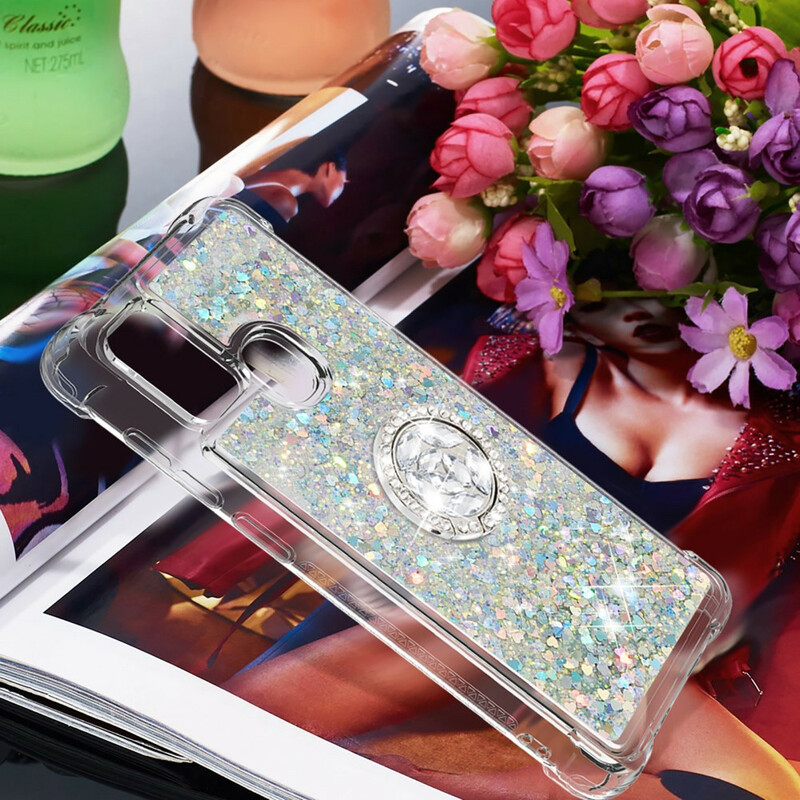 Samsung Galaxy A21s Glitter Case with Ring Support Samsung Galaxy A21s Glitter Case with Ring Support