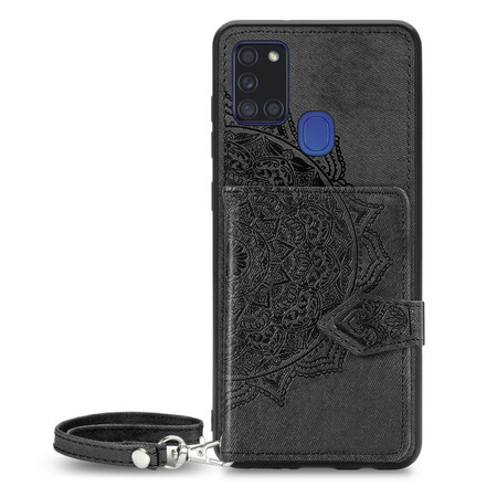 Samsung Galaxy A21s Multi-Functional Mandala Print Case