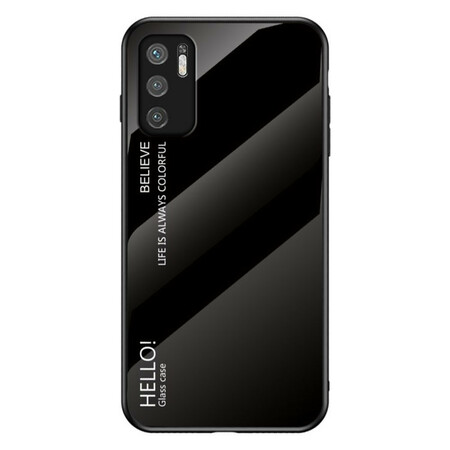 Xiaomi Redmi Note 10 5G / Poco M3 Pro 5G Tempered Glass Case Hello