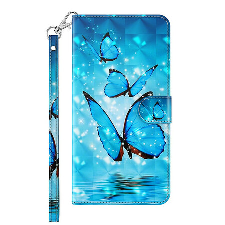 Cover Xiaomi Redmi Note 10 5G / Poco M3 Pro 5G Papillons Bleus
