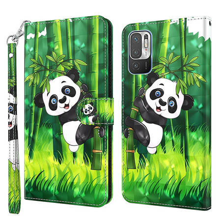 Cover Xiaomi Redmi Note 10 5G / Poco M3 Pro 5G Panda et Bambou
