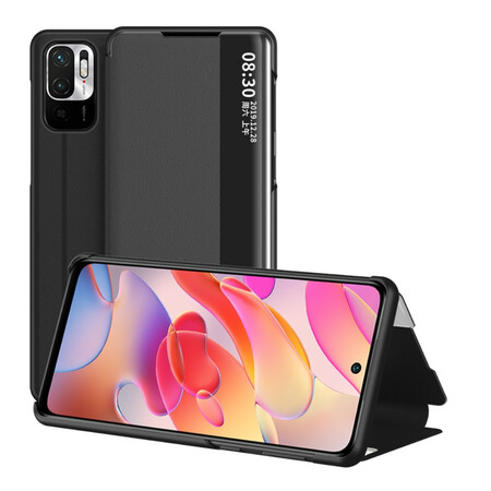 View Cover Xiaomi Redmi Note 10 5G / Poco M3 Pro 5G Textured Leather Effect