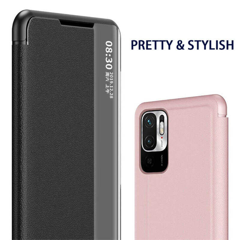 View Cover Xiaomi Redmi Note 10 5G / Poco M3 Pro 5G Textured Leather Effect