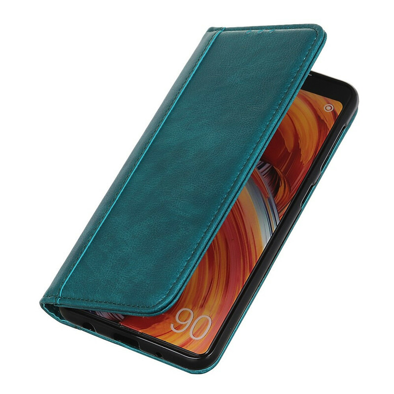 Flip Cover OnePlus Nord 2 5G Version Cuir Lychee Fendu