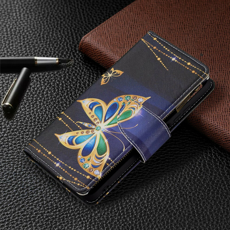Xiaomi Redmi Note 10 5G / Poco M3 Pro 5G Pocket Zipper Butterflies