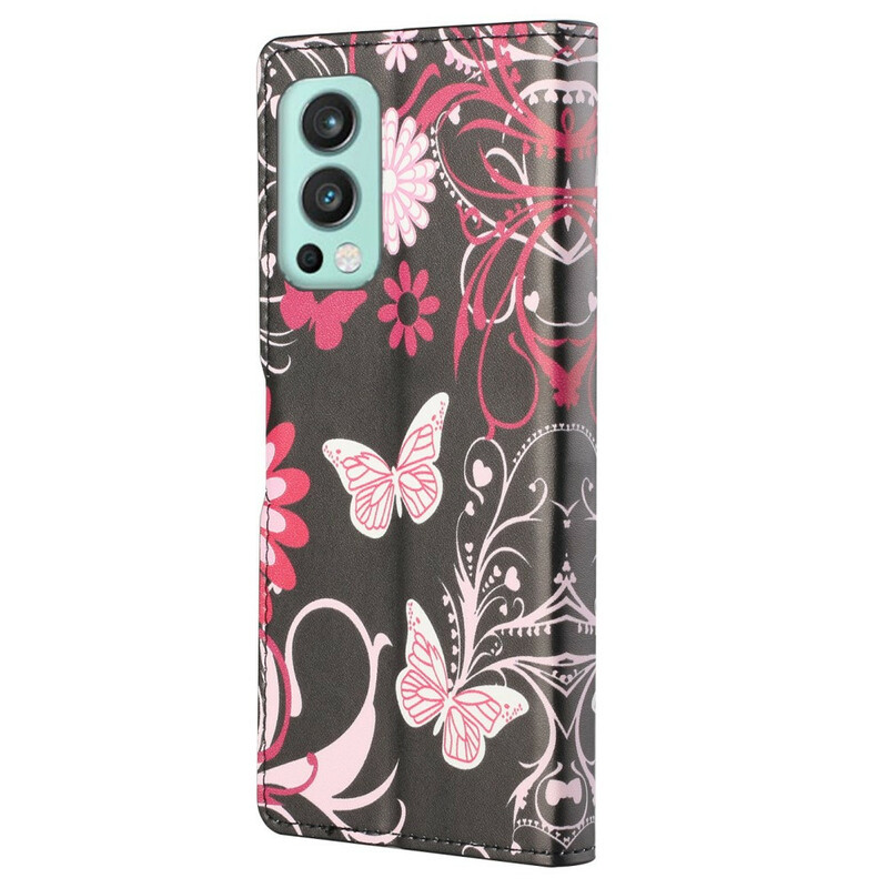OnePlus Nord 2 5G Strap Butterfly Variations Case
