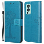 OnePlus Nord 2 5G Tree and Owl Strap Case