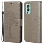 OnePlus Nord 2 5G Tree and Owl Strap Case
