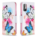 Xiaomi Redmi Note 10 5G / Poco M3 Pro 5G Case Butterflies and Flowers