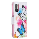 Xiaomi Redmi Note 10 5G / Poco M3 Pro 5G Case Butterflies and Flowers