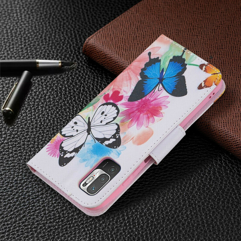 Xiaomi Redmi Note 10 5G / Poco M3 Pro 5G Case Butterflies and Flowers