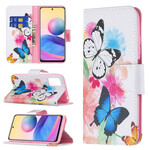 Xiaomi Redmi Note 10 5G / Poco M3 Pro 5G Case Butterflies and Flowers