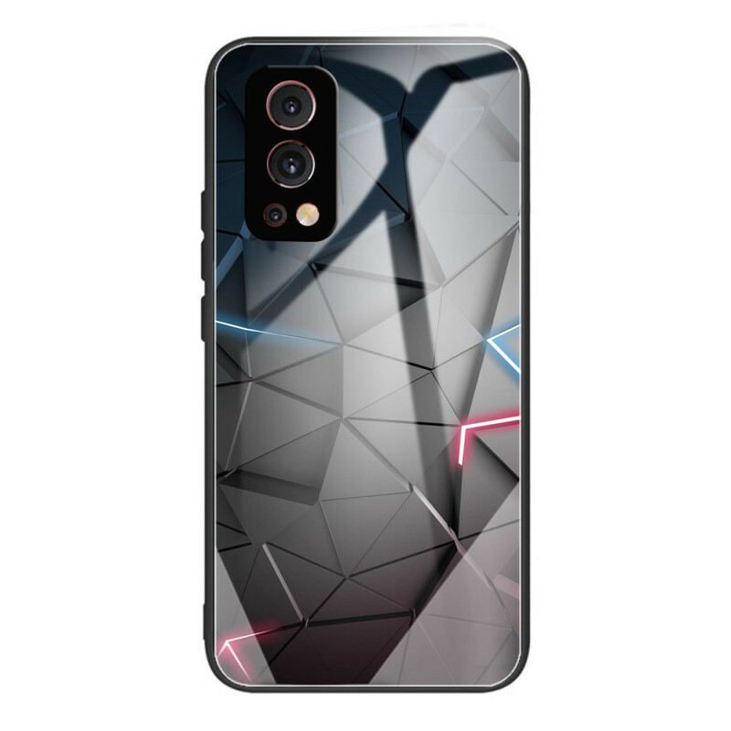 OnePlus Nord 2 5G Geometric Tempered Glass Case