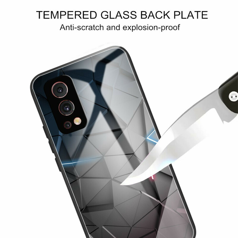 OnePlus Nord 2 5G Geometric Tempered Glass Case