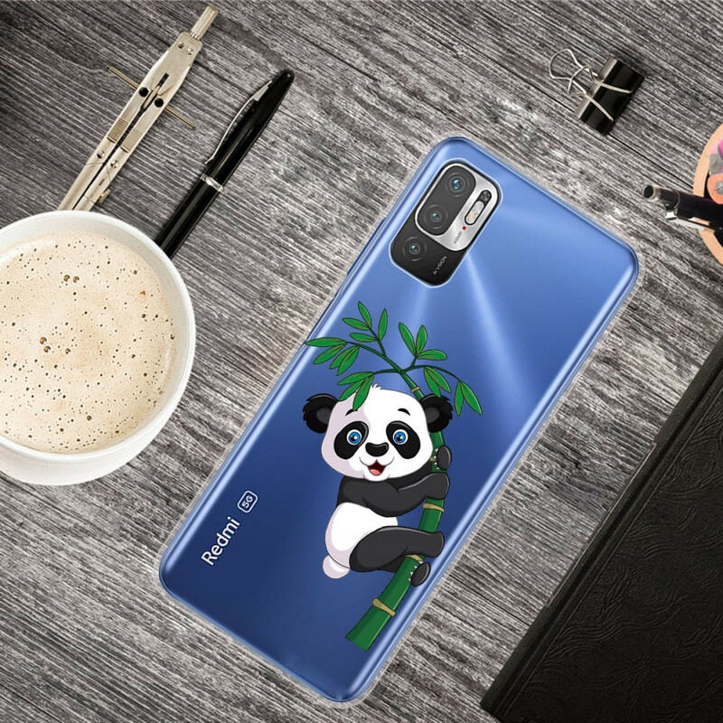 Xiaomi Redmi Note 10 5G / Poco M3 Pro 5G Panda Case On Bamboo