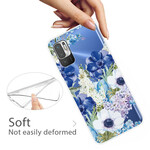 Xiaomi Redmi Note 10 5G / Poco M3 Pro 5G Watercolor Blue Flower Case