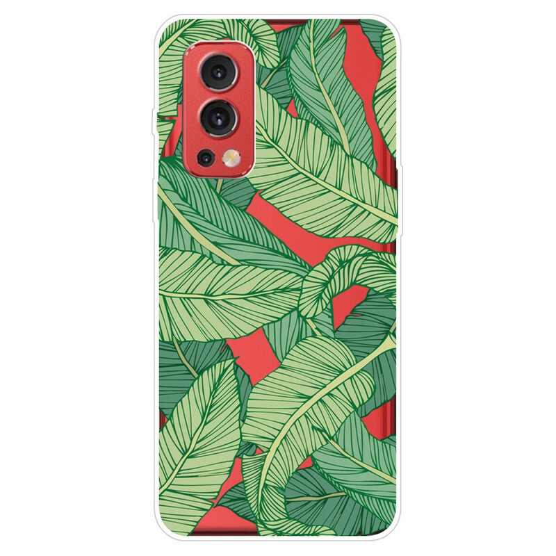 OnePlus Nord 2 5G Transparent Case Graphic Leaves