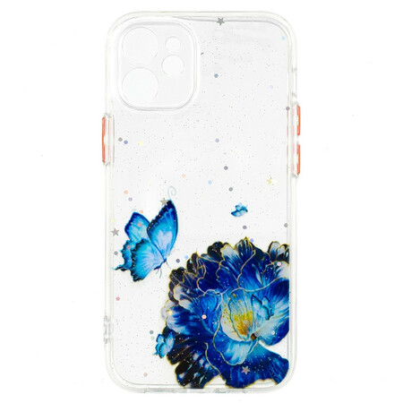 Case iPhone 12 Mini Hybrid Butterfly Floral