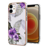 Case iPhone 12 Mini Purple Flowers