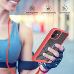iPhone 12 Mini Hybrid Case with Cord and Colored Bezel