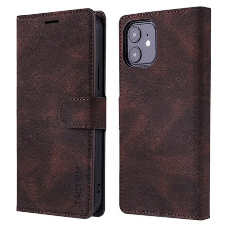 Cover iPhone 12 Mini Style Cuir TAOKKIM