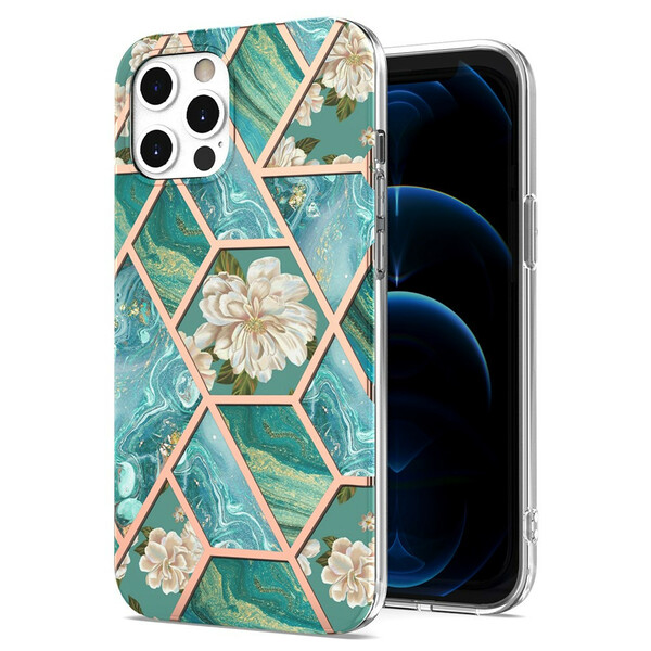 Case iPhone 12 / 12 Pro Marbled Floral