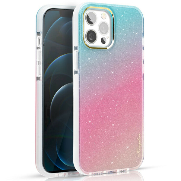 Case iPhone 12 / 12 Pro Multicolour Glitter KINGXBAR