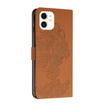 Case iPhone 12 / 12 Pro Tiger Baroque with Lanyard