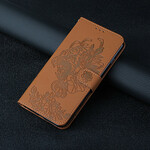 Case iPhone 12 / 12 Pro Tiger Baroque with Lanyard