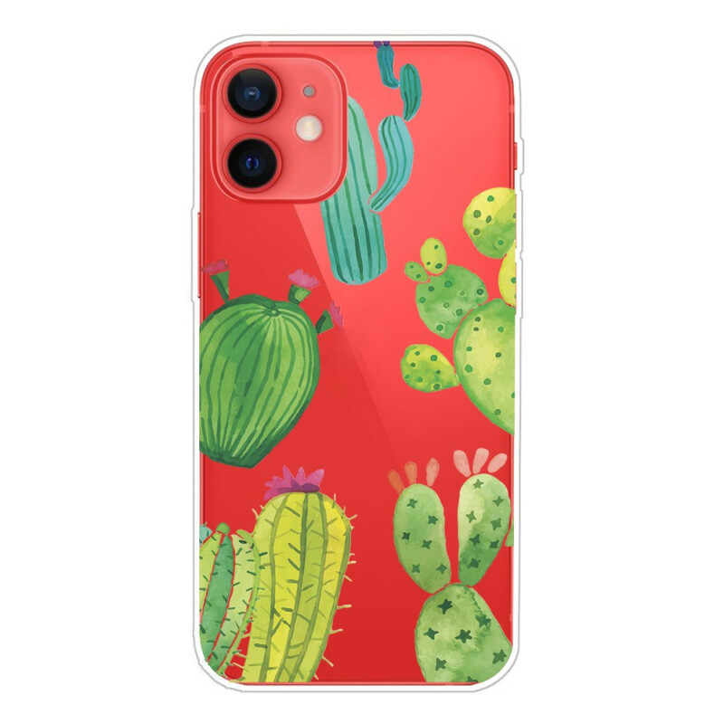 Case iPhone 13 Mini Cactus Aquarelle