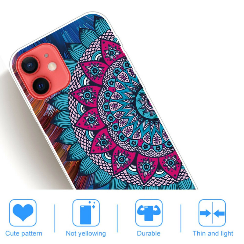 Case iPhone 13 Mini Mandala Colored