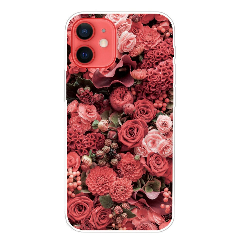 Case iPhone 13 Mini Intense Flowers