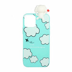 Case iPhone 13 Mini 3D Dog in the Clouds
