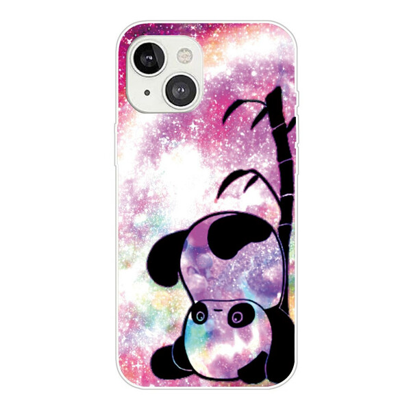 Case iPhone 13 Mini Panda and Bamboo