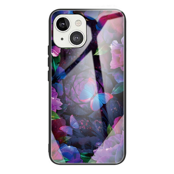 Case iPhone 13 Mini Tempered Glass Variation Butterflies