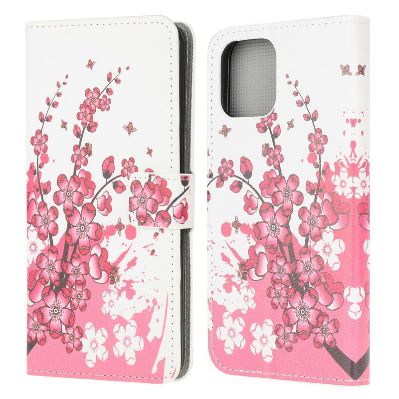 Cover iPhone 13 Mini Tropical Flowers