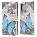 Cover iPhone 13 Mini Papillon Bleu