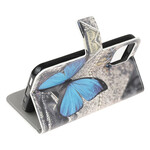 Cover iPhone 13 Mini Papillon Bleu