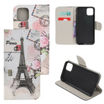 Case iPhone 13 Mini Eiffel Tower Retro