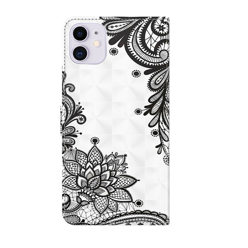 Case iPhone 13 Mini Flowers Lace