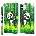 Cover iPhone 13 Mini Panda et Bambou