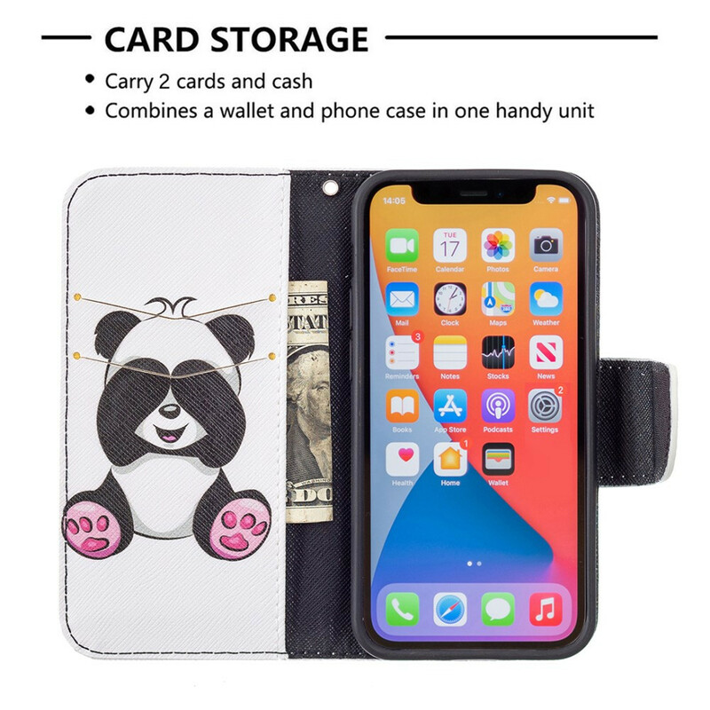 Cover iPhone 13 Mini Panda Fun