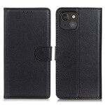 Case iPhone 13 Mini Leatherette Traditional Lychee