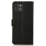 Cover iPhone 13 Mini Cuir Lychee KHAZNEH