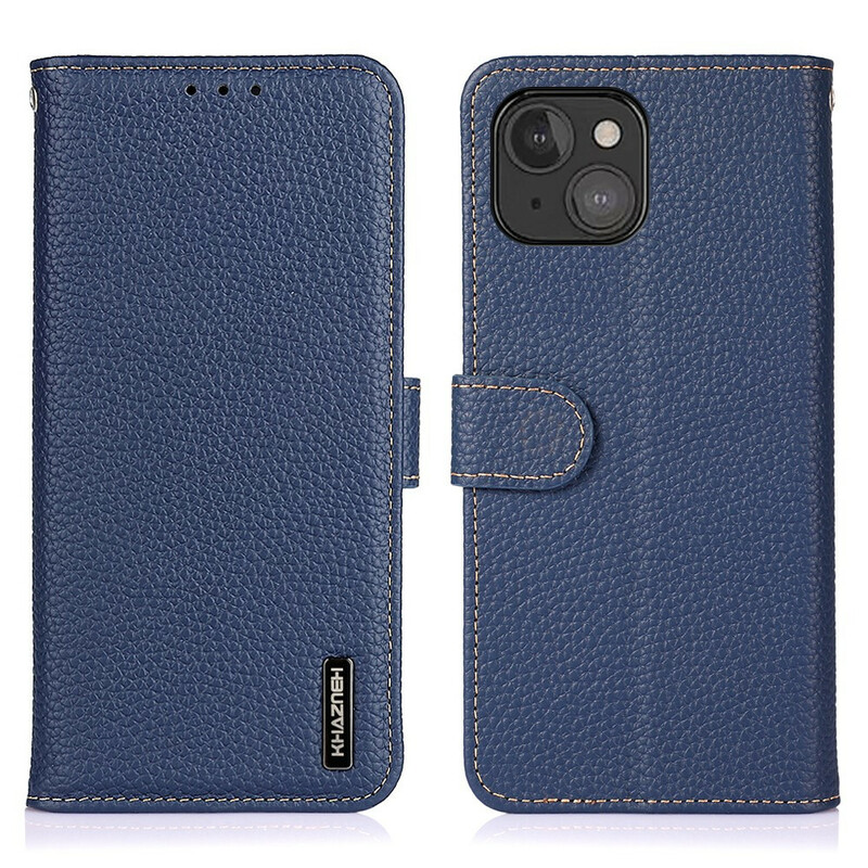 Case iPhone 13 Mini Genuine Leather Lychee KHAZNEH