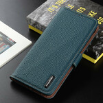 Case iPhone 13 Mini Genuine Leather Lychee KHAZNEH