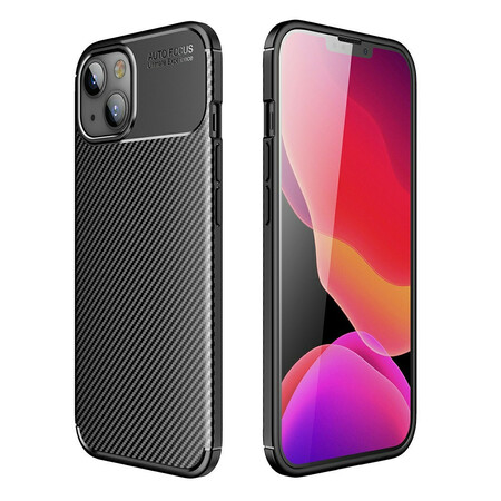 Case iPhone 13 Mini Flexible Texture Carbon Fiber
