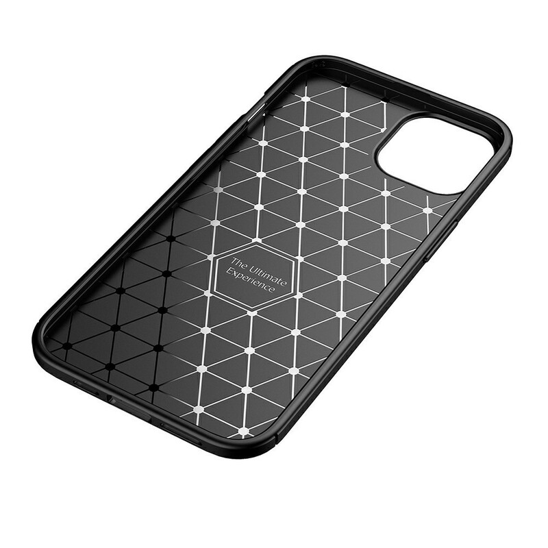 Case iPhone 13 Mini Flexible Texture Carbon Fiber