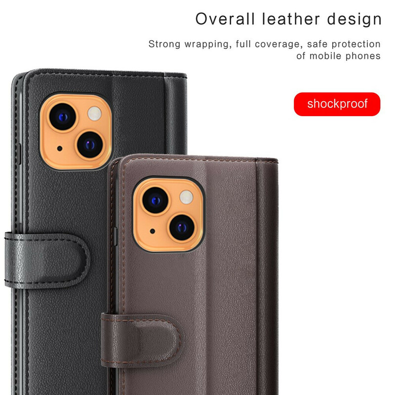 Case iPhone 13 Mini Genuine Leather