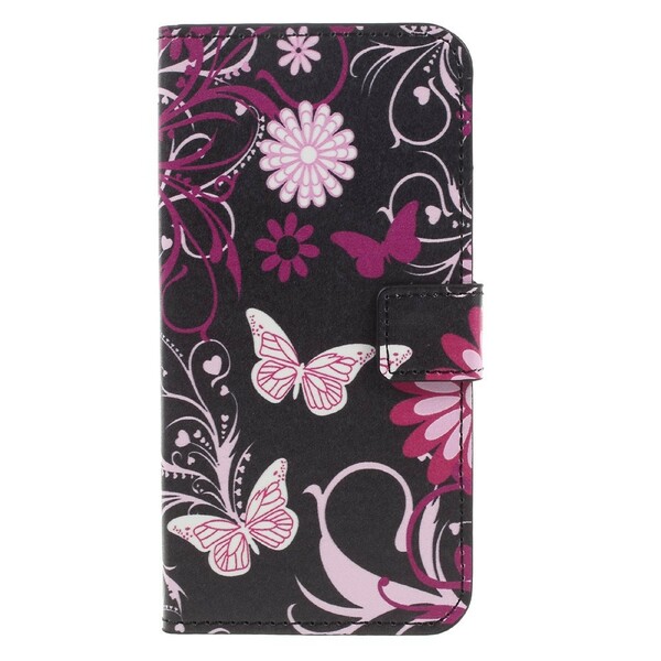 Samsung Galaxy A3 2017 Case Butterflies and Flowers